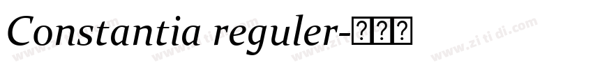 Constantia reguler字体转换 Constantia reguler字体转换